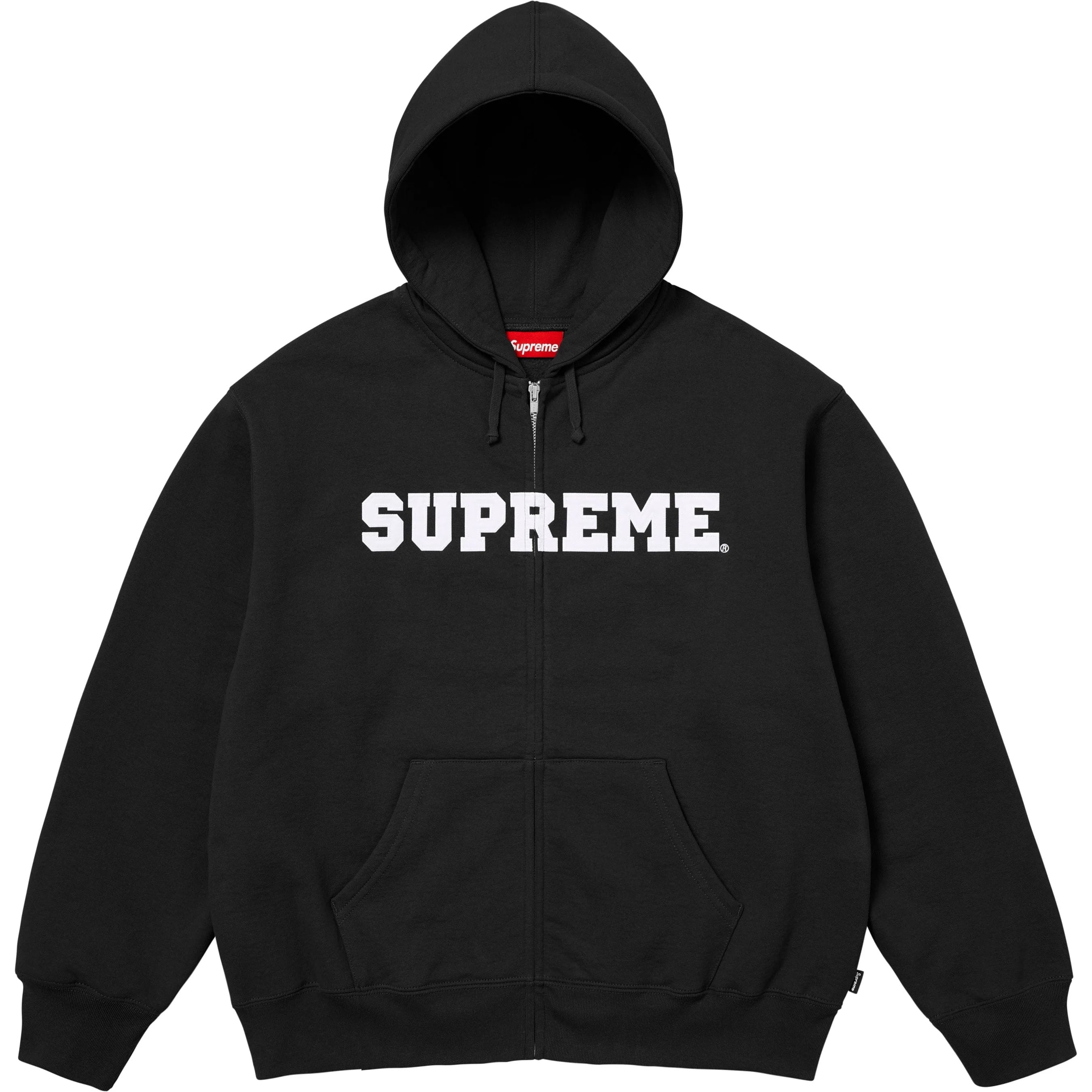 Collegiate Appliqué Zip Up Hooded Sweatshirt view 14